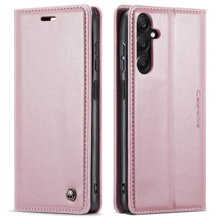 For Samsung Galaxy A25 CaseMe 003 Crazy Horse Texture Flip Leather Phone Case(Pink) - Galaxy Phone Cases by CaseMe | Online Shopping South Africa | PMC Jewellery | Buy Now Pay Later Mobicred