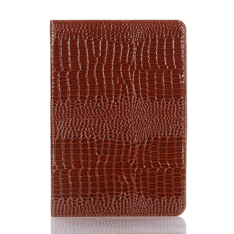 For Samsung Galaxy Tab S9 FE Crocodile Texture Leather Tablet Case(Brown) - Galaxy Tab S9 FE by PMC Jewellery | Online Shopping South Africa | PMC Jewellery | Buy Now Pay Later Mobicred