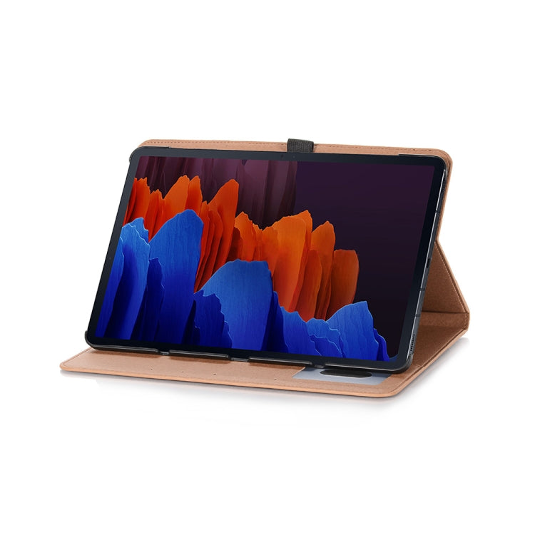 For Samsung Galaxy Tab S9 FE Retro Book Leather Tablet Case(Light Brown) - Galaxy Tab S9 FE by PMC Jewellery | Online Shopping South Africa | PMC Jewellery | Buy Now Pay Later Mobicred