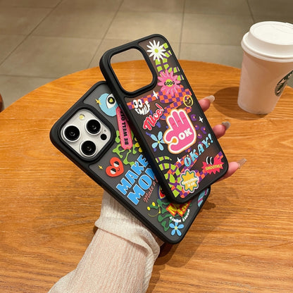 For iPhone 15 Trendy Graffiti Noctilucent Phone Cases(Make Money) - iPhone 15 Cases by PMC Jewellery | Online Shopping South Africa | PMC Jewellery