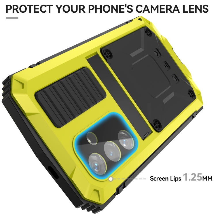 For Samsung Galaxy S24+ 5G R-JUST Life Waterproof Dustproof Shockproof Phone Case(Yellow) - Galaxy S24+ 5G Cases by R-JUST | Online Shopping South Africa | PMC Jewellery | Buy Now Pay Later Mobicred