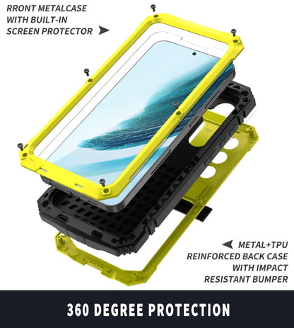 For Samsung Galaxy S24+ 5G R-JUST Life Waterproof Dustproof Shockproof Phone Case(Yellow) - Galaxy S24+ 5G Cases by R-JUST | Online Shopping South Africa | PMC Jewellery | Buy Now Pay Later Mobicred