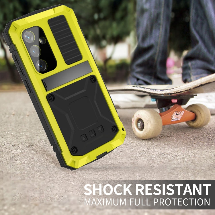 For Samsung Galaxy S24+ 5G R-JUST Life Waterproof Dustproof Shockproof Phone Case(Yellow) - Galaxy S24+ 5G Cases by R-JUST | Online Shopping South Africa | PMC Jewellery | Buy Now Pay Later Mobicred