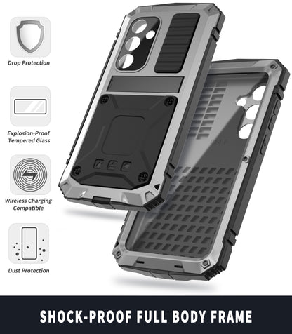 For Samsung Galaxy S24+ 5G R-JUST Life Waterproof Dustproof Shockproof Phone Case(Silver) - Galaxy S24+ 5G Cases by R-JUST | Online Shopping South Africa | PMC Jewellery