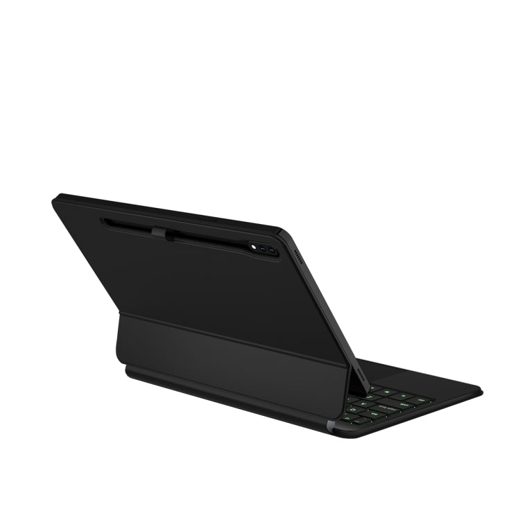 For Samsung Galaxy Tab S9 FE/S9/S8 M11P-B-S9 Magnetic Bluetooth Keyboard Leather Tablet Case(Black) - Samsung Keyboard by PMC TechLife | Online Shopping South Africa | PMC TechLife