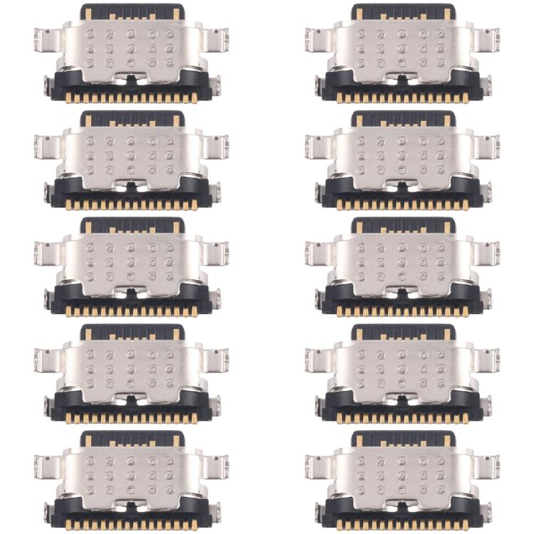 For Tecno Spark 20 Pro+ KJ7 10pcs Original Charging Port Connector - Single Tail Connector by PMc TechLife | Online Shopping South Africa | PMc TechLife | Buy Now Pay Later Mobicred