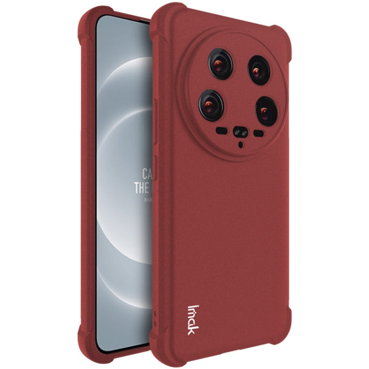 For Xiaomi 14 Ultra 5G imak Shockproof Airbag TPU Phone Case(Matte Red) - 14 Ultra Cases by imak | Online Shopping South Africa | PMC Jewellery | Buy Now Pay Later Mobicred