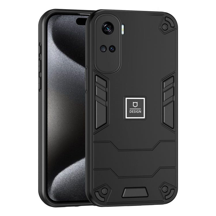 For Honor 90 Lite 2 in 1 Shockproof Phone Case(Black) - Honor Cases by PMC Jewellery | Online Shopping South Africa | PMC Jewellery