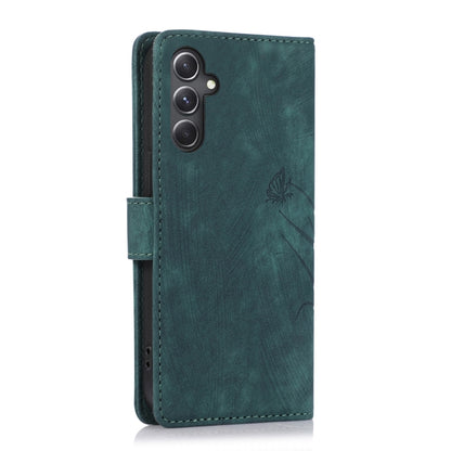 For Samsung Galaxy S24+ / S25+ 5G Orchid Butterfly Embossed Leather Phone Case(Green) - Galaxy S24+ 5G Cases by PMC Jewellery | Online Shopping South Africa | PMC Jewellery | Buy Now Pay Later Mobicred