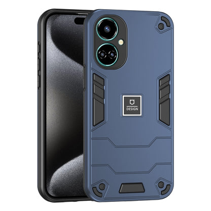 For Tecno Camon 19 2 in 1 Shockproof Phone Case(Blue) - Tecno Cases by PMC Jewellery | Online Shopping South Africa | PMC Jewellery | Buy Now Pay Later Mobicred