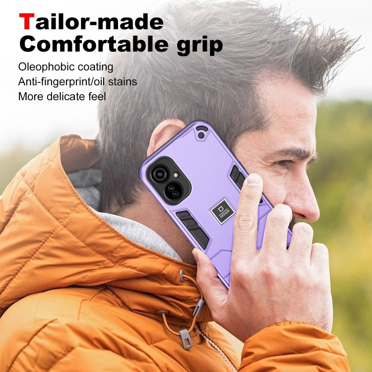 For Tecno Camon 19 Neo 2 in 1 Shockproof Phone Case(Purple) - Tecno Cases by PMC Jewellery | Online Shopping South Africa | PMC Jewellery | Buy Now Pay Later Mobicred