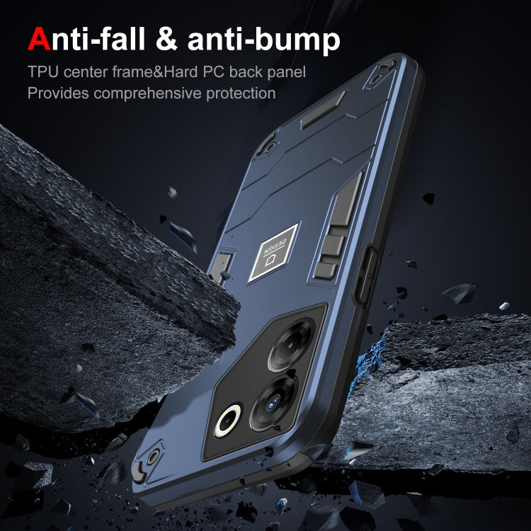 For Tecno Camon 20 Pro 5G 2 in 1 Shockproof Phone Case(Blue) - Tecno Cases by PMC TechLife | Online Shopping South Africa | PMC TechLife | Buy Now Pay Later Mobicred