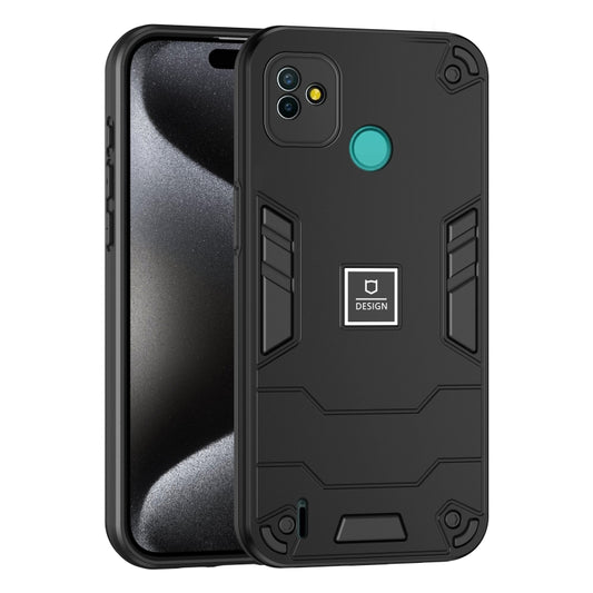 For Tecno Pop 5P 2 in 1 Shockproof Phone Case(Black) - Tecno Cases by PMC Jewellery | Online Shopping South Africa | PMC Jewellery | Buy Now Pay Later Mobicred