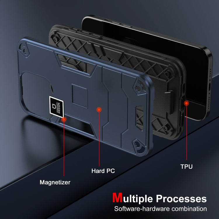 For Tecno Pova 3 2 in 1 Shockproof Phone Case(Blue) - Tecno Cases by PMC TechLife | Online Shopping South Africa | PMC TechLife | Buy Now Pay Later Mobicred