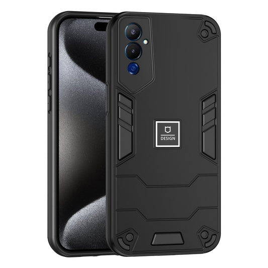 For Tecno Pova 4 Pro 2 in 1 Shockproof Phone Case(Black) - Tecno Cases by PMC Jewellery | Online Shopping South Africa | PMC Jewellery | Buy Now Pay Later Mobicred