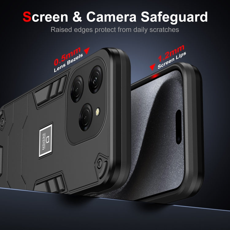 For Tecno Spark 20 Pro 2 in 1 Shockproof Phone Case(Black) - Tecno Cases by PMC TechLife | Online Shopping South Africa | PMC TechLife | Buy Now Pay Later Mobicred