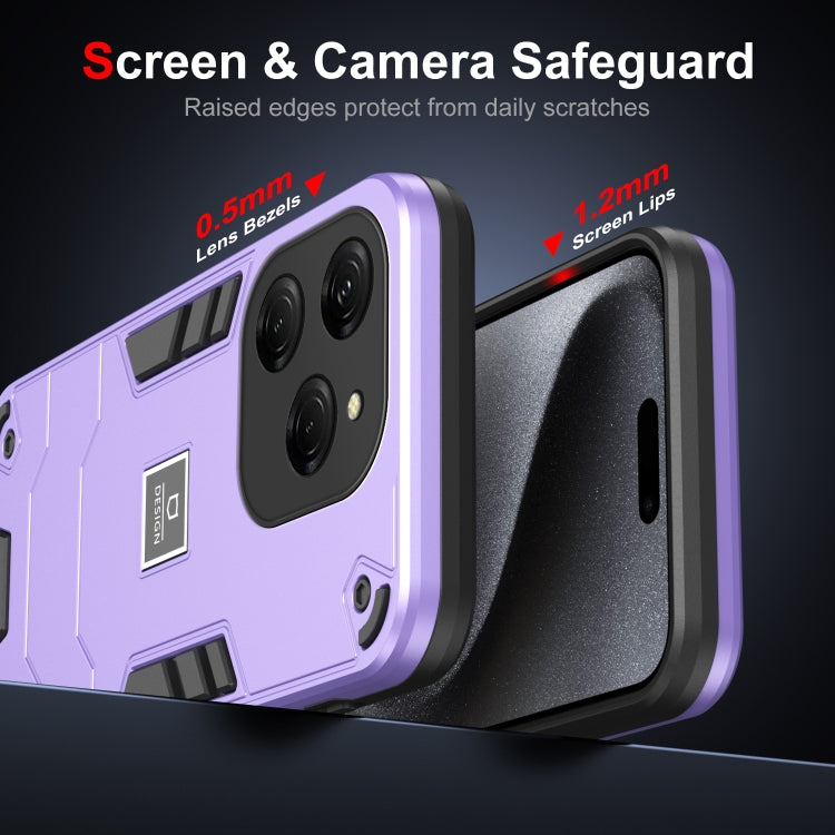 For Tecno Spark 20 Pro 2 in 1 Shockproof Phone Case(Purple) - Tecno Cases by PMC Jewellery | Online Shopping South Africa | PMC Jewellery | Buy Now Pay Later Mobicred