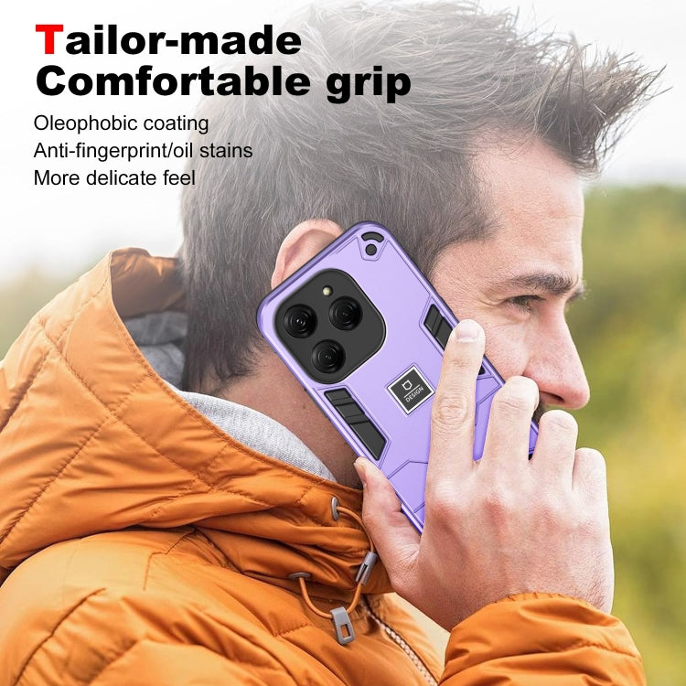 For Tecno Spark 20 Pro 2 in 1 Shockproof Phone Case(Purple) - Tecno Cases by PMC Jewellery | Online Shopping South Africa | PMC Jewellery | Buy Now Pay Later Mobicred