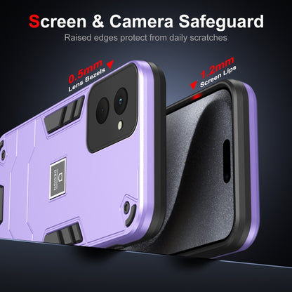 For Motorola Moto G Power 2024 Shockproof TPU Hybrid PC Phone Case(Purple) - Motorola Cases by PMC Jewellery | Online Shopping South Africa | PMC Jewellery | Buy Now Pay Later Mobicred