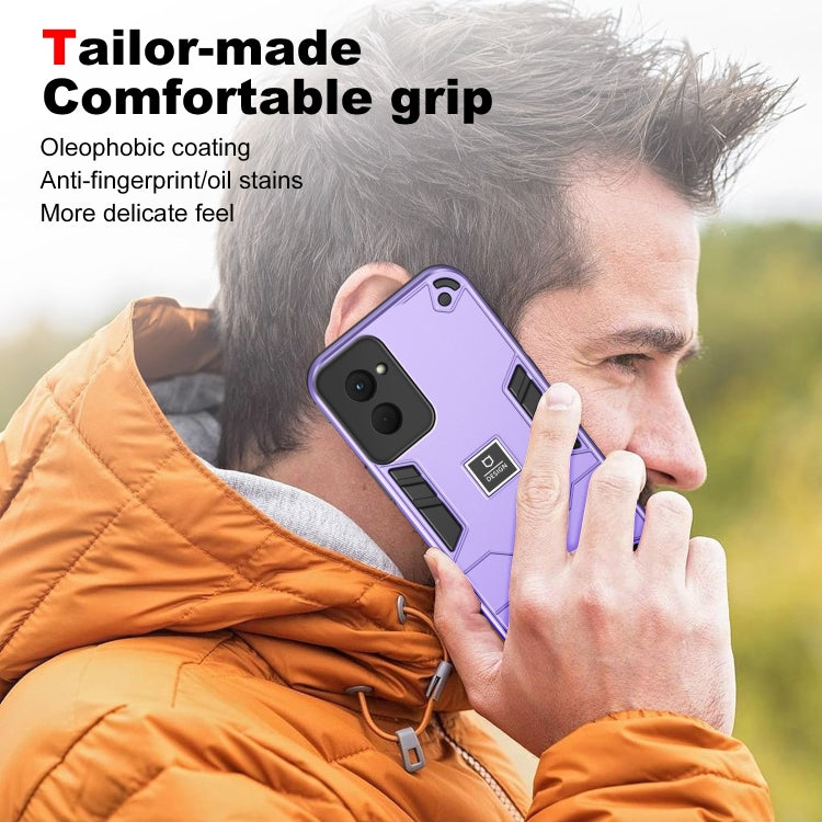 For Motorola Moto G Power 2024 Shockproof TPU Hybrid PC Phone Case(Purple) - Motorola Cases by PMC Jewellery | Online Shopping South Africa | PMC Jewellery | Buy Now Pay Later Mobicred