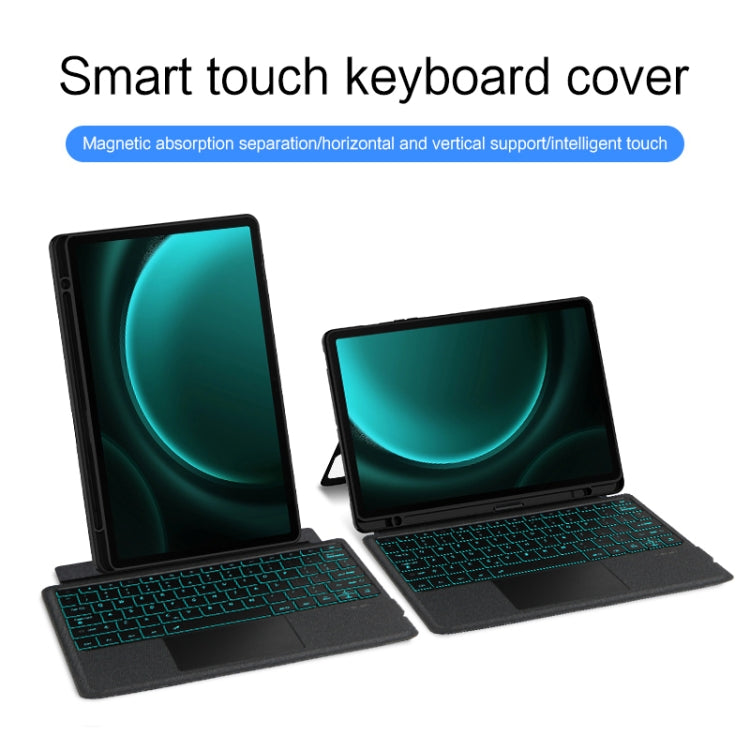 For Samsung Galaxy Tab S9+ / S9 FE+ YJ-S9+ Split Bluetooth Keyboard Leather Tablet Case - Samsung Keyboard by PMC TechLife | Online Shopping South Africa | PMC TechLife