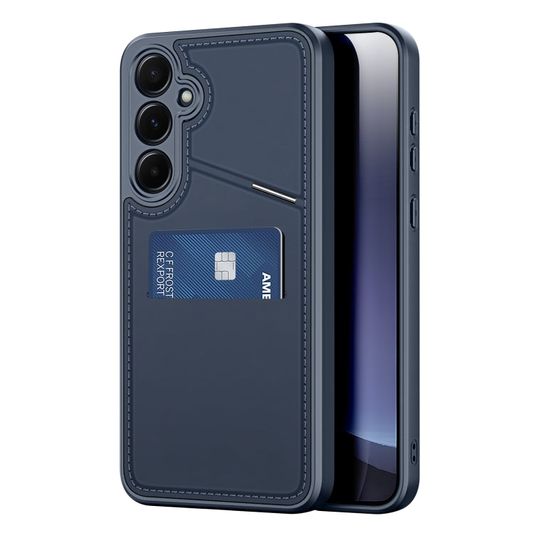 For Samsung Galaxy S25+ 5G DUX DUCIS Rafi II Series MagSafe Magnetic Holder RFID Phone Case(Blue) - Galaxy S25+ 5G Cases by DUX DUCIS | Online Shopping South Africa | PMC Jewellery | Buy Now Pay Later Mobicred