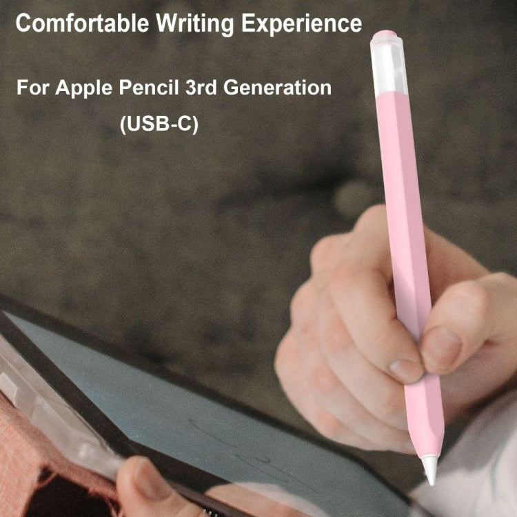 For Apple Pencil (USB-C) Jelly Silicone Stylus Pen Protective Cover(Purple) - Pencil Accessories by PMC Jewellery | Online Shopping South Africa | PMC Jewellery