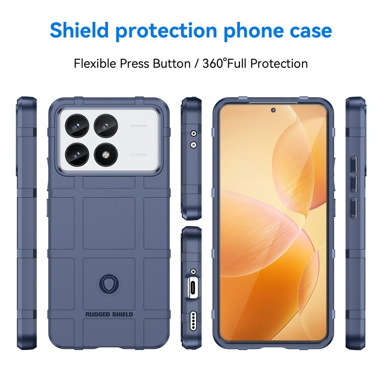 For Xiaomi Redmi K70 Full Coverage Shockproof TPU Phone Case(Blue) - K70 Cases by PMC Jewellery | Online Shopping South Africa | PMC Jewellery | Buy Now Pay Later Mobicred