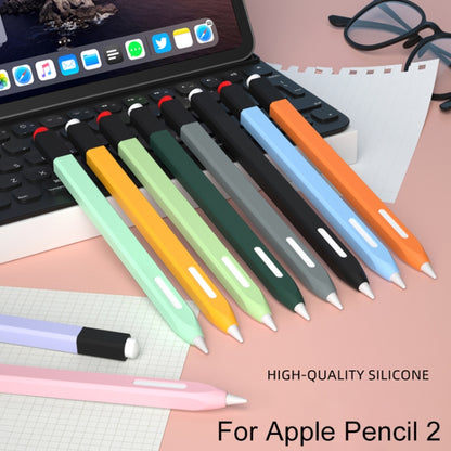 For Apple Pencil 2 Retro Pencil Style Stylus Pen Protective Case(Orange) - Pencil Accessories by PMC Jewellery | Online Shopping South Africa | PMC Jewellery | Buy Now Pay Later Mobicred