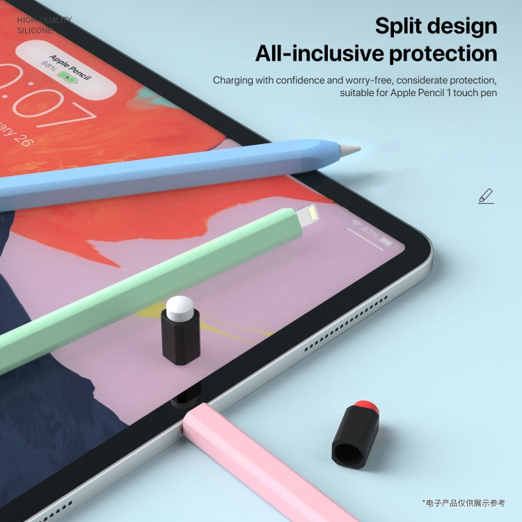For Apple Pencil 1 Retro Pencil Style Liquid Silicone Stylus Case(Blue) - free shipping - PMC TechLife - Order now!