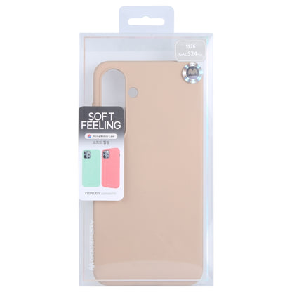 For Samsung Galaxy S24+ 5G GOOSPERY SOFT FEELING Liquid TPU Soft Phone Case(Apricot) - Galaxy S24+ 5G Cases by GOOSPERY | Online Shopping South Africa | PMC Jewellery | Buy Now Pay Later Mobicred