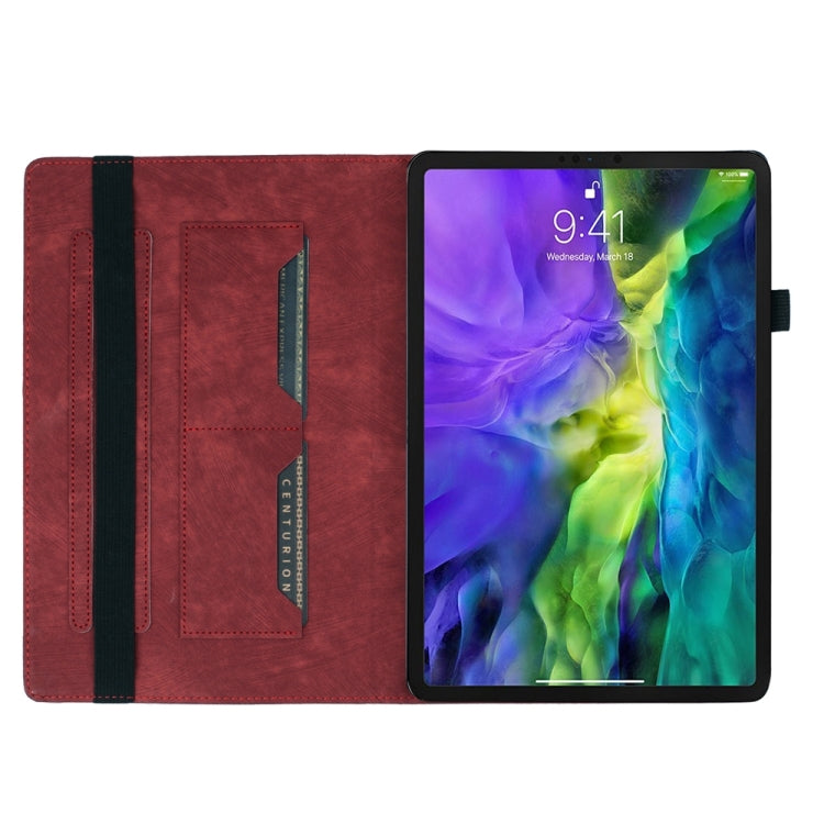 For iPad Pro 12.9 2022 / Air 13 2024 Butterfly Cat Embossing Leather Tablet Case(Red) - iPad Pro 12.9 (2022/2021) Cases by PMC Jewellery | Online Shopping South Africa | PMC Jewellery | Buy Now Pay Later Mobicred