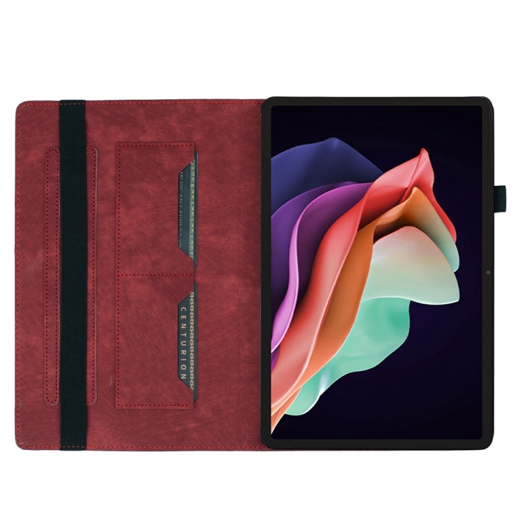 For Lenovo Tab P12 / Xiaoxin Pad Pro 12.7 Butterfly Cat Embossing Leather Tablet Case(Red) - Lenovo by PMC TechLife | Online Shopping South Africa | PMC TechLife | Buy Now Pay Later Mobicred