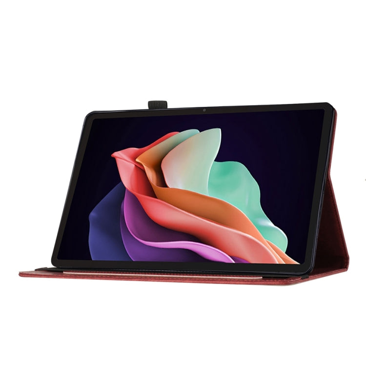 For Lenovo Tab P12 / Xiaoxin Pad Pro 12.7 Butterfly Cat Embossing Leather Tablet Case(Red) - Lenovo by PMC TechLife | Online Shopping South Africa | PMC TechLife | Buy Now Pay Later Mobicred