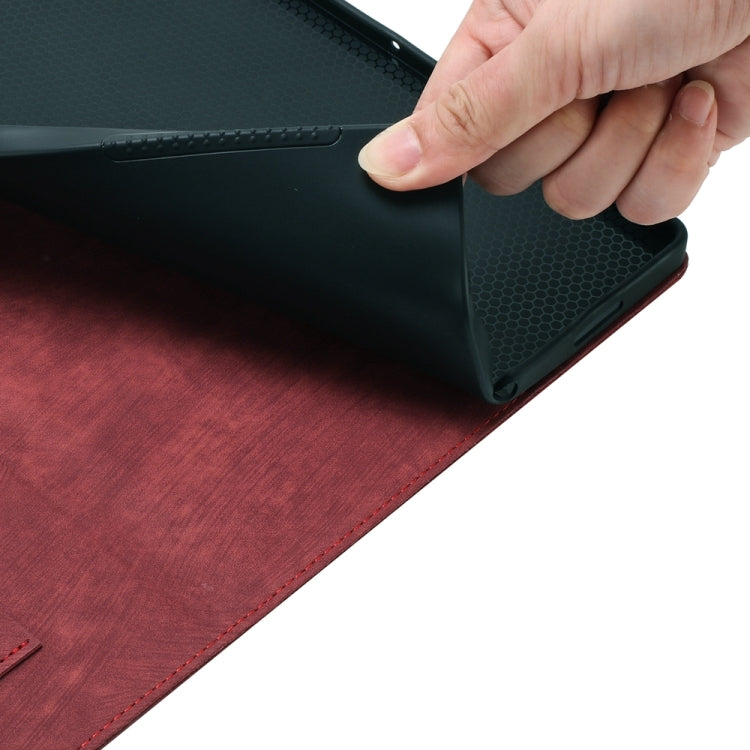 For Lenovo Tab P12 / Xiaoxin Pad Pro 12.7 Butterfly Cat Embossing Leather Tablet Case(Red) - Lenovo by PMC TechLife | Online Shopping South Africa | PMC TechLife | Buy Now Pay Later Mobicred