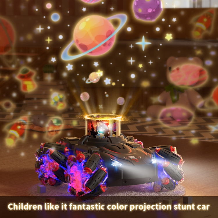 Q169 2.4G Magic Color Projection Stunt Remote Control Car(Black Red) - RC Cars by PMC Jewellery | Online Shopping South Africa | PMC Jewellery | Buy Now Pay Later Mobicred