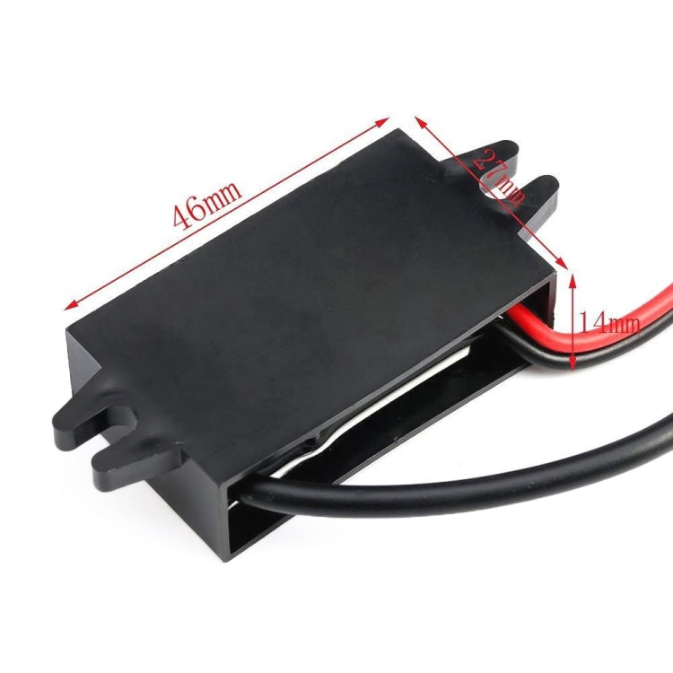 12V to 5V 3A Car Power Converter DC Module Voltage Regulator, Style:Dual USB with Ears - Car Modification by PMC Jewellery | Online Shopping South Africa | PMC Jewellery | Buy Now Pay Later Mobicred