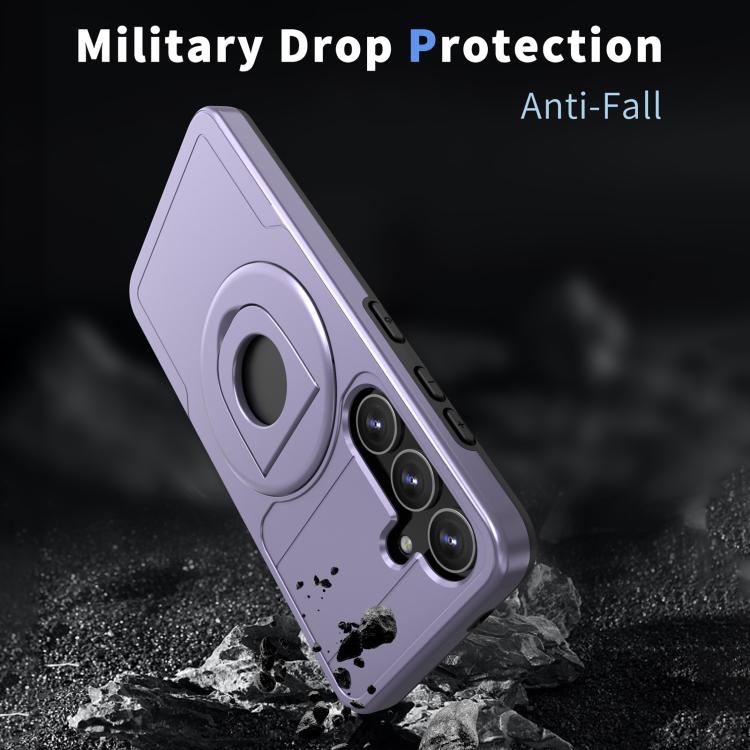 For Samsung Galaxy S24 5G Armor MagSafe Ring Holder Phone Case(Puple) - free shipping - PMC TechLife - Order now!