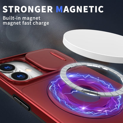 For iPhone 16 Camshield MagSafe Ring Holder Armor Phone Case(Red) - iPhone 16 Cases by PMC Jewellery | Online Shopping South Africa | PMC Jewellery | Buy Now Pay Later Mobicred