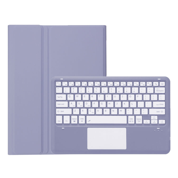 For Honor Pad 9 AH19-A TPU Ultra-thin Detachable Bluetooth Keyboard Tablet Leather Case with Touchpad(Purple) - Huawei Keyboard by PMC TechLife | Online Shopping South Africa | PMC TechLife