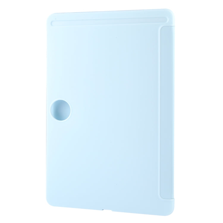 For Honor Pad 9 Tri-fold Silicone Leather Tablet Case(Ice Blue) - Honor by PMC Jewellery | Online Shopping South Africa | PMC Jewellery