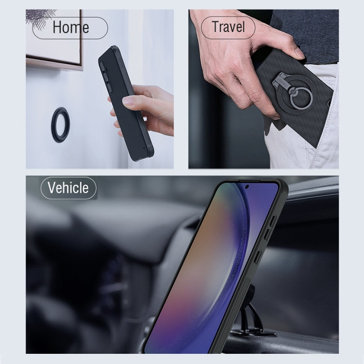 For Samsung Galaxy A55 NILLKIN Frosted Shield Pro Magnetic Phone Case(Black) - Galaxy Phone Cases by NILLKIN | Online Shopping South Africa | PMC Jewellery | Buy Now Pay Later Mobicred