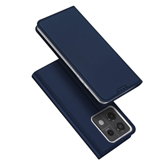 For Xiaomi Redmi Note 13 Pro 5G/Poco X6 5G DUX DUCIS Skin Pro Series Flip Leather Phone Case(Blue) - Note 13 Pro Cases by DUX DUCIS | Online Shopping South Africa | PMC Jewellery | Buy Now Pay Later Mobicred