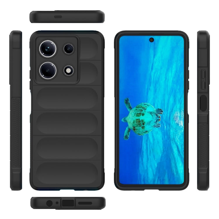 For Infinix Note 30 4G Magic Shield TPU + Flannel Phone Case(Black) - Infinix Cases by PMC Jewellery | Online Shopping South Africa | PMC Jewellery | Buy Now Pay Later Mobicred