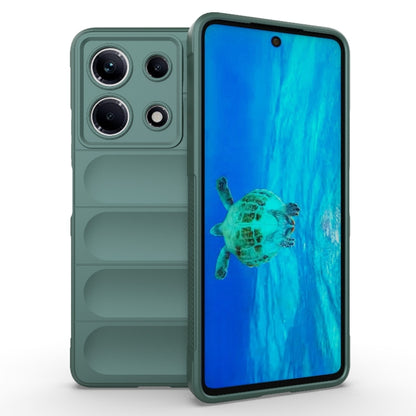 For Infinix Note 30 4G Magic Shield TPU + Flannel Phone Case(Dark Green) - Infinix Cases by PMC Jewellery | Online Shopping South Africa | PMC Jewellery | Buy Now Pay Later Mobicred