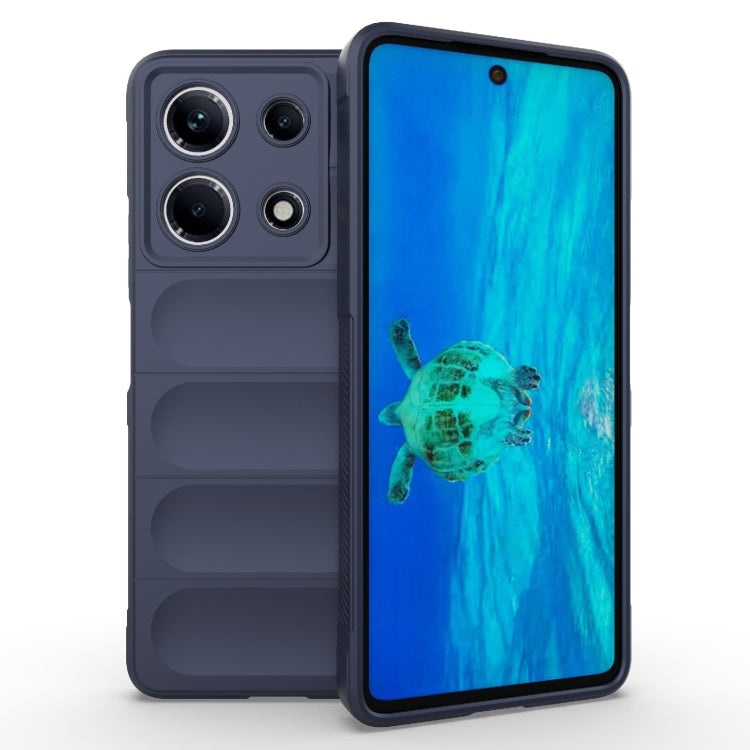 For Infinix Note 30 4G Magic Shield TPU + Flannel Phone Case(Dark Blue) - Infinix Cases by PMC Jewellery | Online Shopping South Africa | PMC Jewellery | Buy Now Pay Later Mobicred