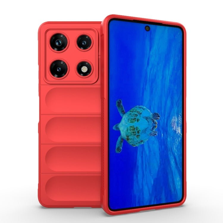 For Infinix Note 30 Pro X6788 Magic Shield TPU + Flannel Phone Case(Red) - Infinix Cases by PMC Jewellery | Online Shopping South Africa | PMC Jewellery | Buy Now Pay Later Mobicred