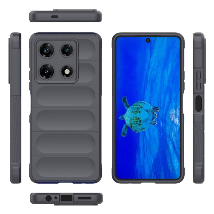 For Infinix Note 30 Pro X6788 Magic Shield TPU + Flannel Phone Case(Dark Grey) - Infinix Cases by PMC TechLife | Online Shopping South Africa | PMC TechLife | Buy Now Pay Later Mobicred