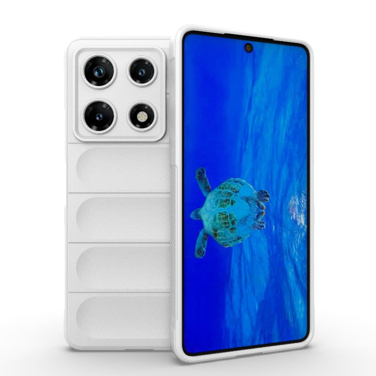 For Infinix Note 30 Pro X6788 Magic Shield TPU + Flannel Phone Case(White) - Infinix Cases by PMC TechLife | Online Shopping South Africa | PMC TechLife | Buy Now Pay Later Mobicred