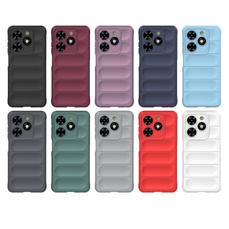 For Tecno Spark Go 2024 / 20C / Pop 8 Magic Shield TPU + Flannel Phone Case(Black) - Tecno Cases by PMC Jewellery | Online Shopping South Africa | PMC Jewellery | Buy Now Pay Later Mobicred